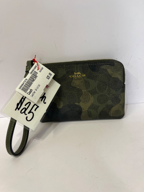 Vist Large View of Product Image Which is Used Coach Leather Wristlet