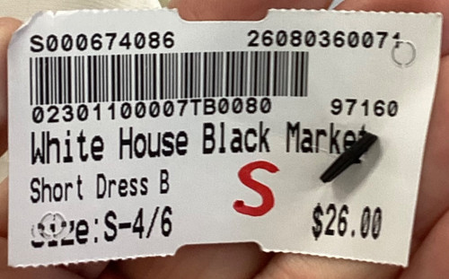 Vist Large View of Product Image Which is Used White House Black Market Short Dress B S-4/6
