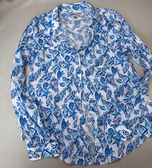 Vist Large View of Product Image Which is Used Lilly Pulitzer Long Sleeve Top S-4/6