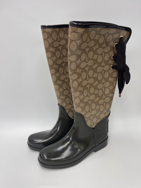 Vist Large View of Product Image Which is Used Coach Rain Boots 7
