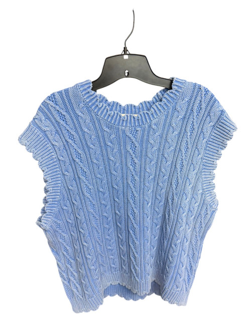 Vist Large View of Product Image Which is Used Free Assembly Sleeveless Top 2X-20