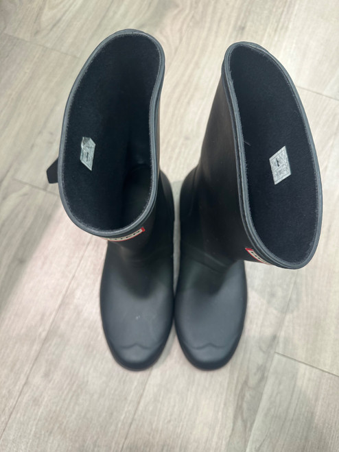 Vist Large View of Product Image Which is Used Hunter Rain Boots 10