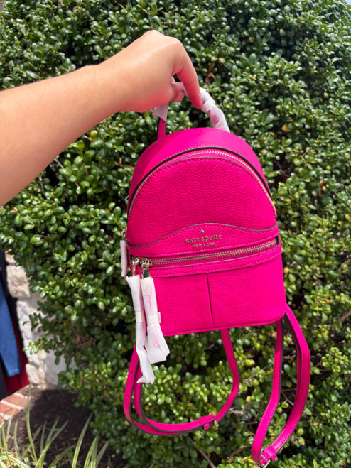 Vist Large View of Product Image Which is Used Kate Spade New York small leather backpack 