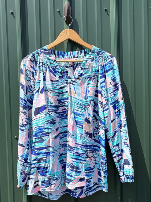Vist Large View of Product Image Which is Used Lilly Pulitzer Long Sleeve Top S-4/6