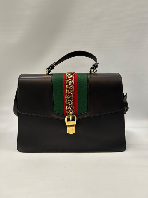 Vist Large View of Product Image Which is Used Gucci Xlarge Leather Handbag