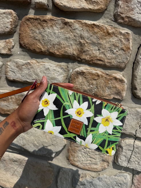 Vist Large View of Product Image Which is Used Dooney & Bourke Leather Wristlet