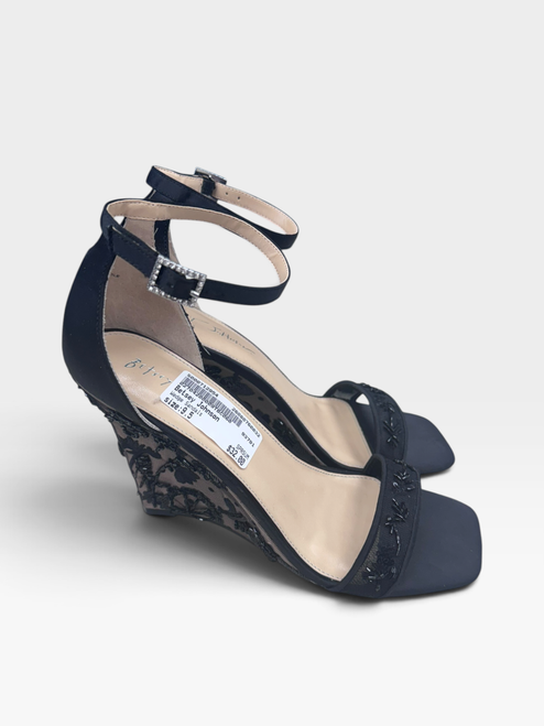 Vist Large View of Product Image Which is Used Betsey Johnson Wedge Sandals 9.5