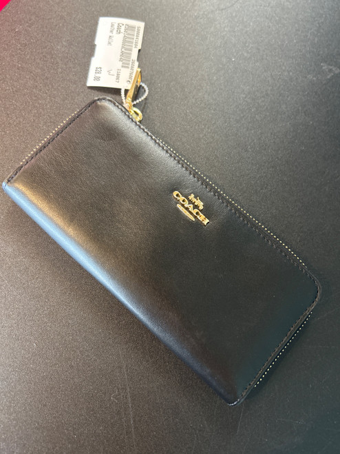 Vist Large View of Product Image Which is Used Coach Leather Wallet