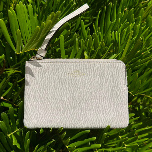 Vist Large View of Product Image Which is Used Coach Leather Wristlet