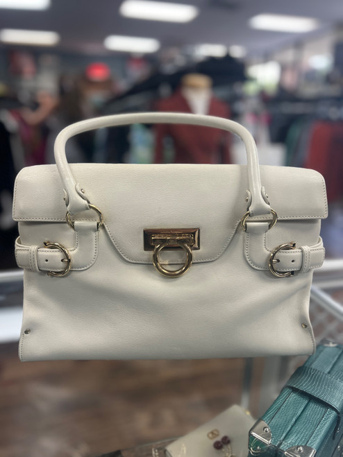 Vist Large View of Product Image Which is Used Salvatore Ferragamo Large Leather Handbag