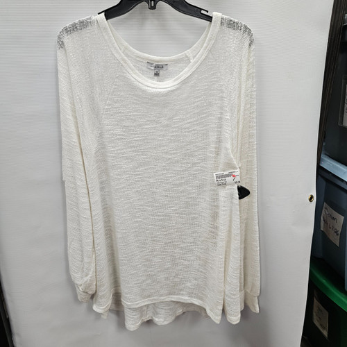 Vist Large View of Product Image Which is Used White Birch Long Sleeve Top 1X-18