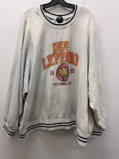 Vist Large View of Product Image Which is Used Anthropologie Grey Def Leopard Pilcro Sweatshirt 3X-22