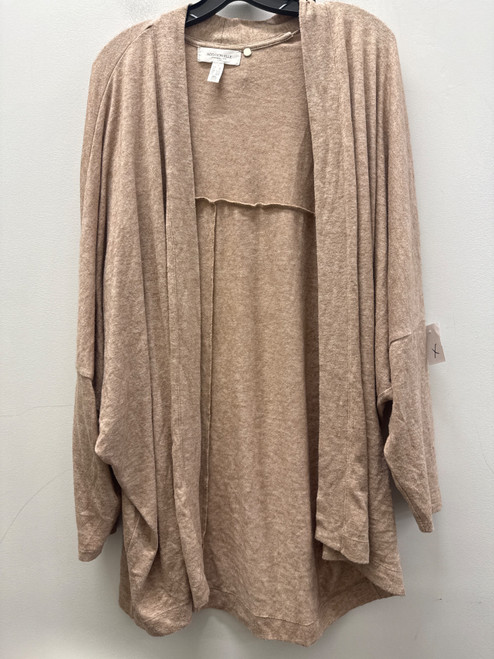 Vist Large View of Product Image Which is Used Plus Brown Addition Elle Long Sleeve Top 4X-24
