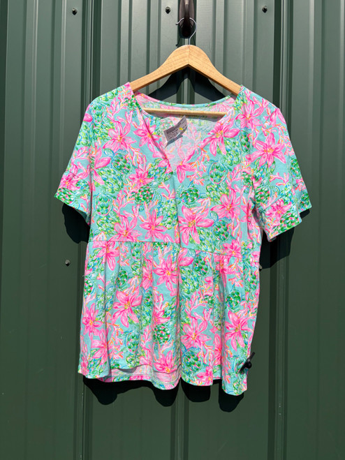 Vist Large View of Product Image Which is Used Lilly Pulitzer Short Sleeve Top L-12/14