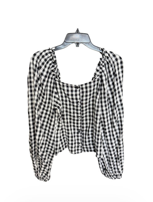 Vist Large View of Product Image Which is Used Who What Wear Long Sleeve Top XS-0/2
