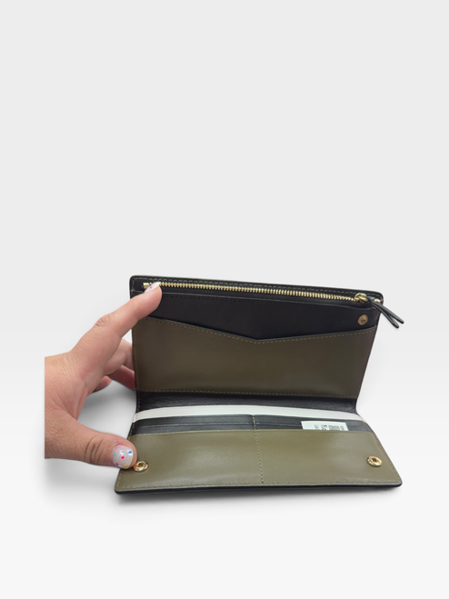 Vist Large View of Product Image Which is Used Michael Kors Leather Wallet