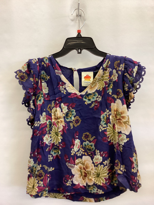 Vist Large View of Product Image Which is Used Farm Rio Short Sleeve Top XS-0/2