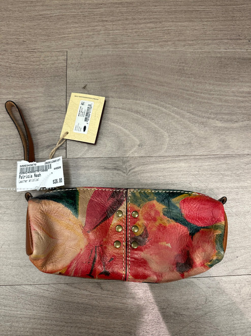 Vist Large View of Product Image Which is Used Patricia Nash Leather Wristlet