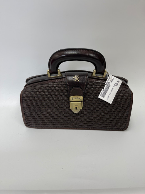 Vist Large View of Product Image Which is Used Pratesi Small Leather Handbag