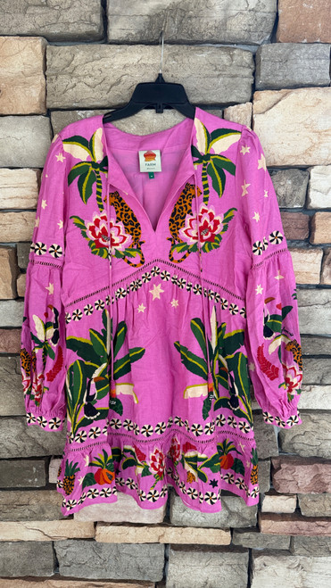 Vist Large View of Product Image Which is Used Farm Rio Short Dress B M-8/10