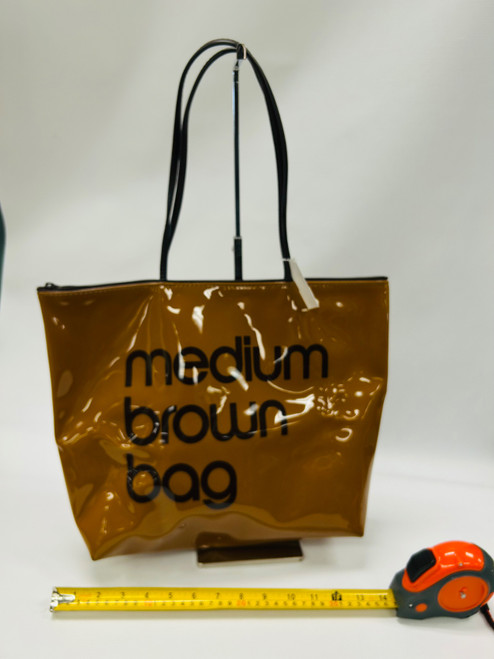 Vist Large View of Product Image Which is Used Bloomingdale's Large Leather Handbag