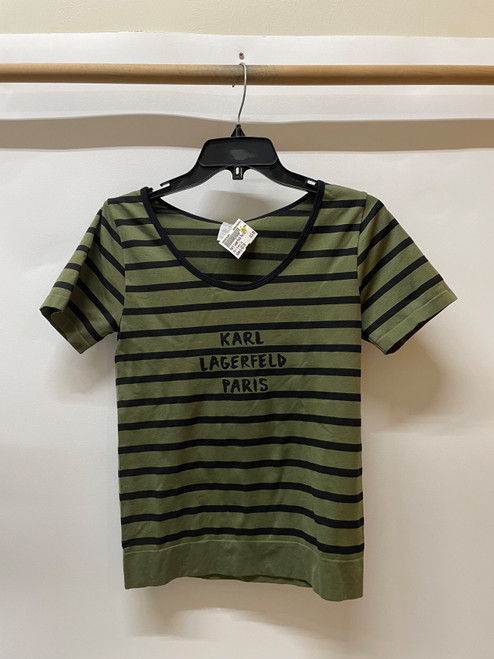 Vist Large View of Product Image Which is Used Karl Lagerfeld Paris Short Sleeve Top L-12/14