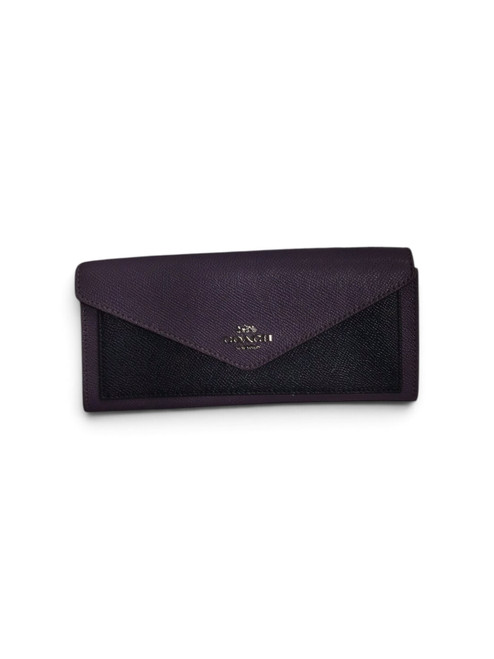 Vist Large View of Product Image Which is Used Coach Leather Wallet