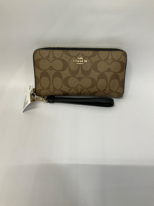 Vist Large View of Product Image Which is Used Coach Leather Wristlet