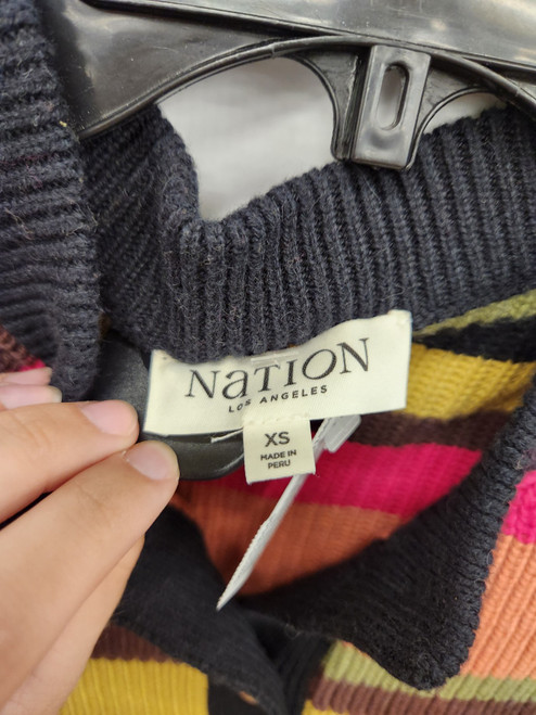 Vist Large View of Product Image Which is Used Nation Ltd Heavyweight Sweater XS-0/2