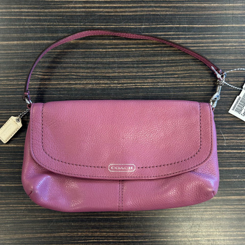 Vist Large View of Product Image Which is Used AS IS Coach Small Leather Handbag