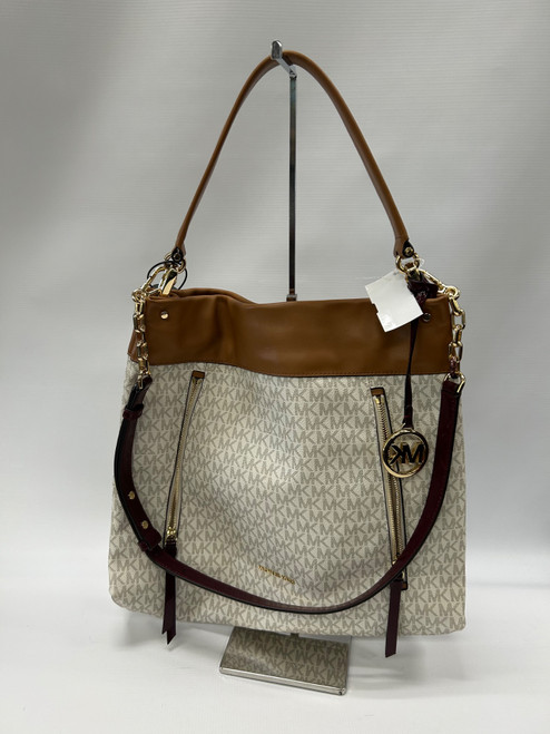 Vist Large View of Product Image Which is Used Michael Michael Kors Large Leather Handbag