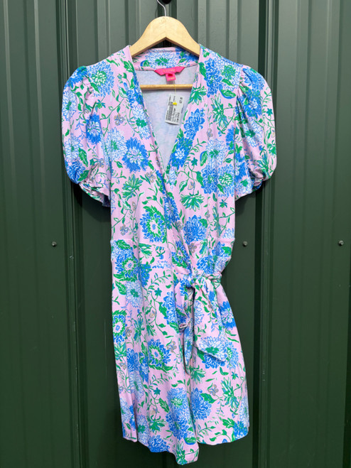 Vist Large View of Product Image Which is Used Lilly Pulitzer Short Wrap Dress F S-4/6