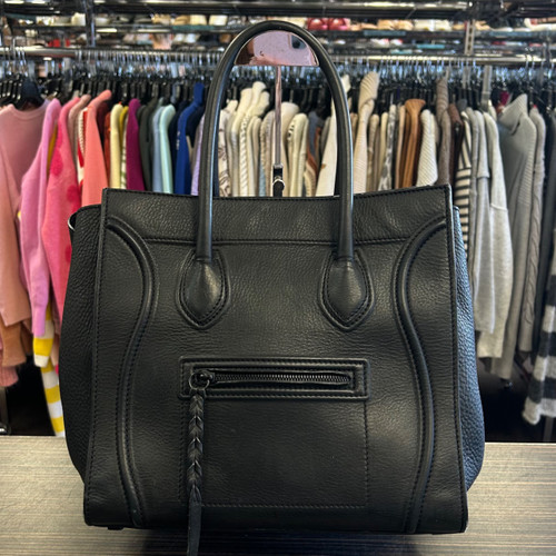 Vist Large View of Product Image Which is Used Celine Large Leather Handbag