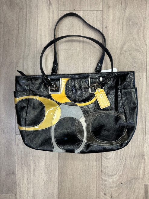 Vist Large View of Product Image Which is Used Coach Large Leather Handbag