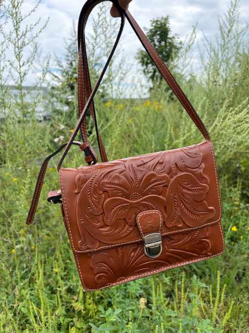 Vist Large View of Product Image Which is Used Patricia Nash Large Leather Handbag
