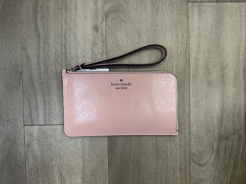 Vist Large View of Product Image Which is Used Kate Spade New York Leather Wristlet
