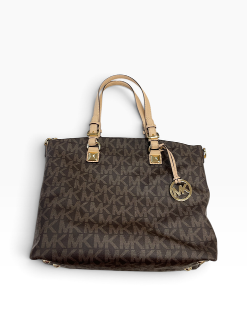 Vist Large View of Product Image Which is Used Michael Kors Large Leather Handbag