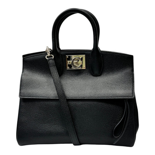 Vist Large View of Product Image Which is Used Salvatore Ferragamo Studio Gancini Tote Bag