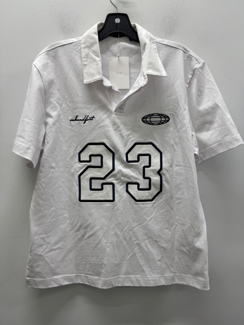 Vist Large View of Product Image Which is Used  White Oat+Fort Mens Short Sleeve Top S/14-14.5