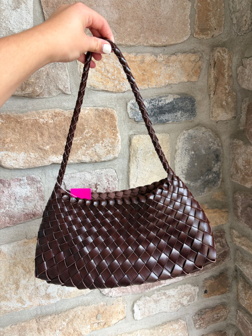 Vist Large View of Product Image Which is Used brown small Leather Handbag