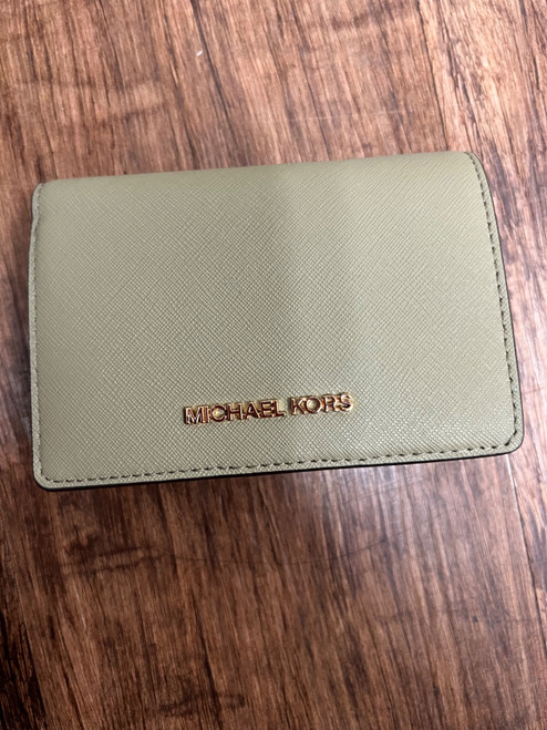 Vist Large View of Product Image Which is Used Michael Michael Kors Leather Wallet
