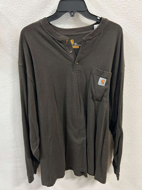 Vist Large View of Product Image Which is Used Carhartt Mens Long Sleeve Top 2X/18-18.5