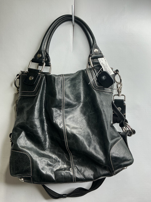 Vist Large View of Product Image Which is Used Donald J Pliner Large Leather Handbag