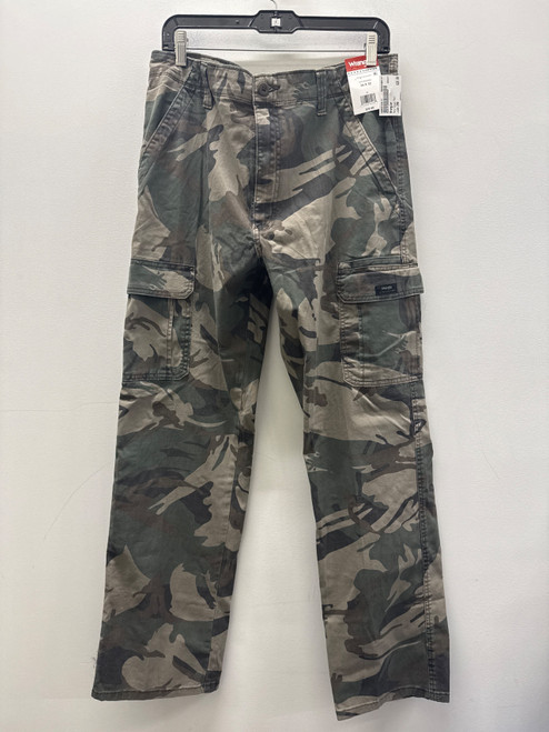 Vist Large View of Product Image Which is Used NWT Wrangler Camo Green Mens Casual Pant 34W