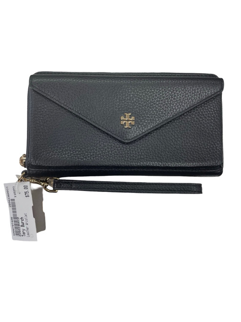 Vist Large View of Product Image Which is Used Tory Burch Leather Wristlet