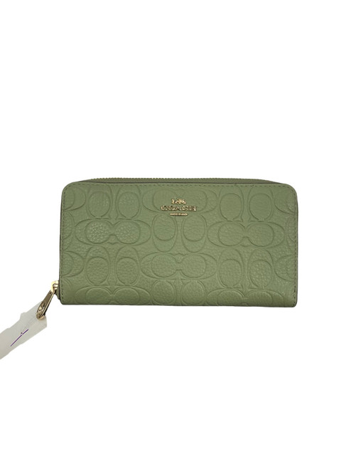 Vist Large View of Product Image Which is Used Coach Leather Wristlet