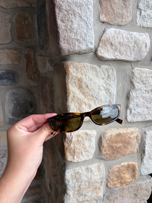 Vist Large View of Product Image Which is Used Miu Miu tortoise shell round sunglasses