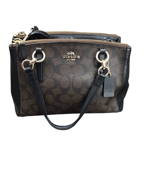 Vist Large View of Product Image Which is Used Coach Large Leather Handbag