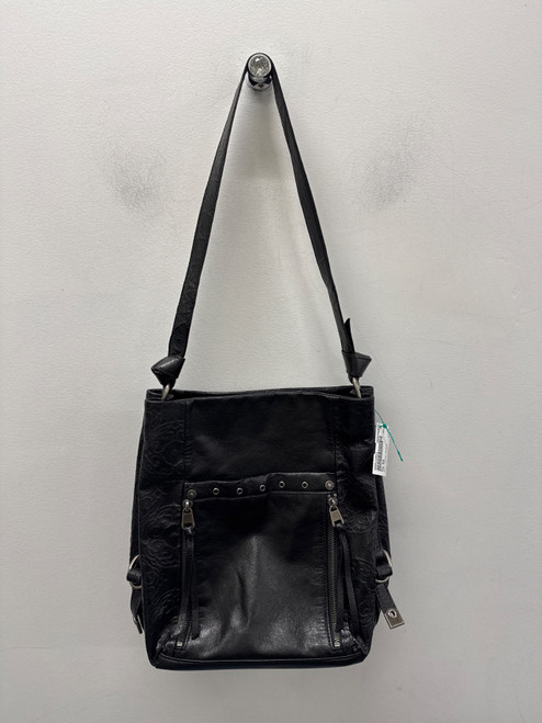 Vist Large View of Product Image Which is Used Black The Sak Small Leather Handbag