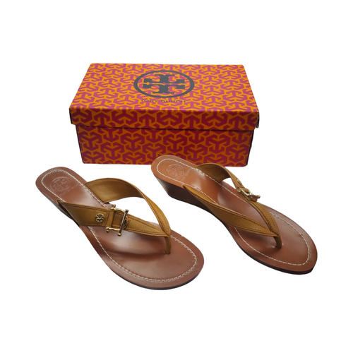 Vist Large View of Product Image Which is Used Tory Burch Wedge Sandals 7.5